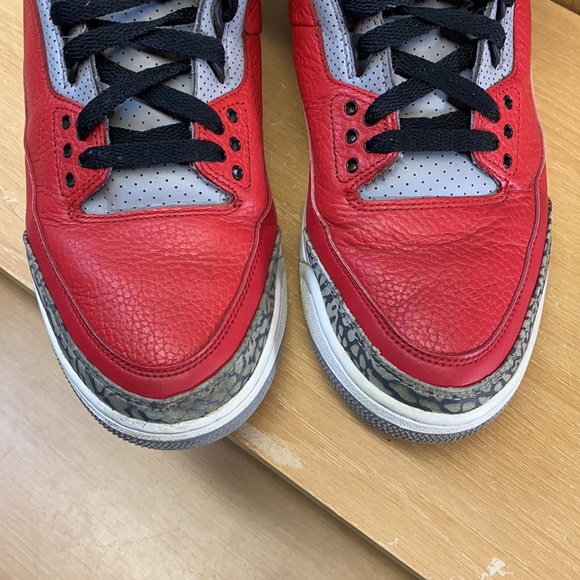 Air Jordan 3 Retro Unite Fire Red Cement Men’s Size 11.5 Sneakers (2020) - Picture 8 of 12